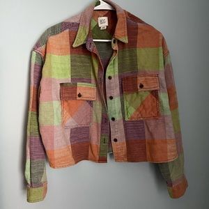 Urban Outfitters Women’s Medium BDG Cropped Flannel Shirt